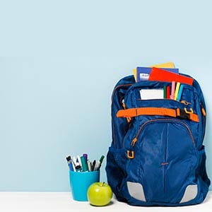 School bag and pencil